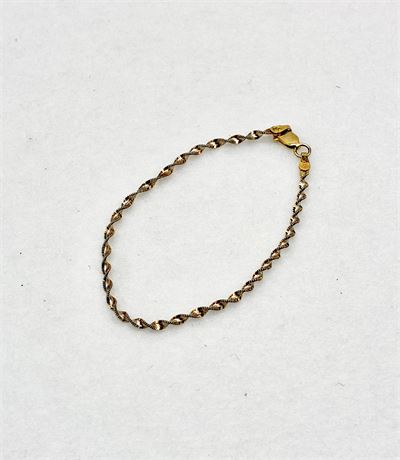 925 ~ Twisted Herringbone Bracelet