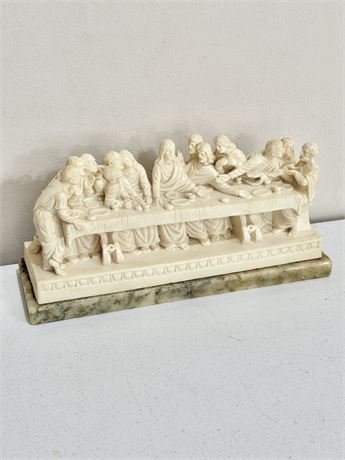 Genuine Alabaster “The Last Supper" Sculpture