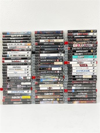 PS3 ~ Collection Of (78) PS3 Adult Games