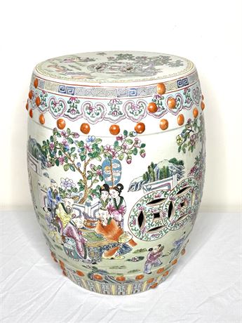 Vintage Chinese Porcelain Garden Seat