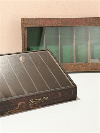 REMINGTON ~ (2) Display Cases