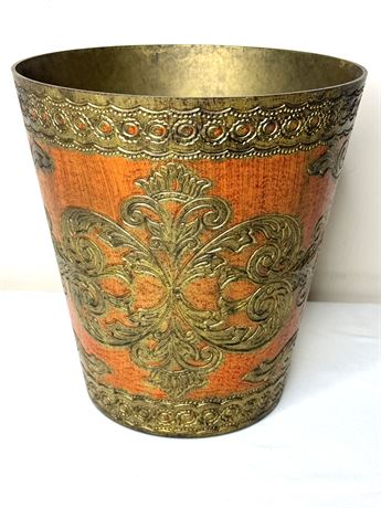 Vintage Florentine Waste Paper Basket