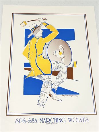 ST Pauls -SSA 1983 Marching Wolves Poster