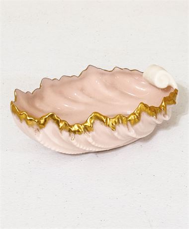 LENOX ~ Pink Acanthus Gold Trim Candy Dish