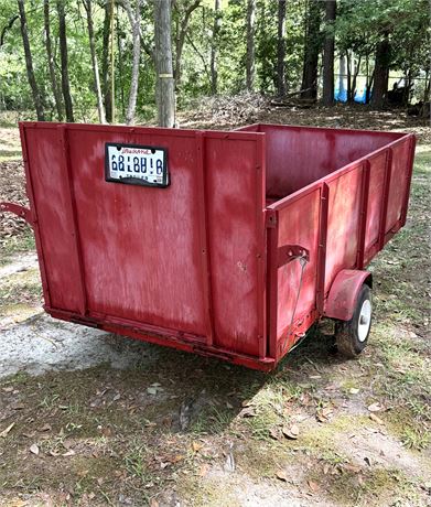Red 4 Ft. x 8 Ft. Utility Trailer