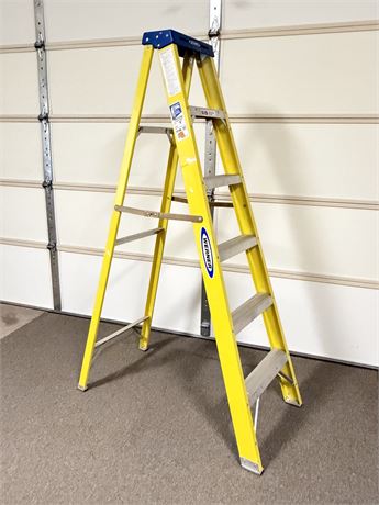 WERNER ~ 6’ Fiberglass Step Ladder