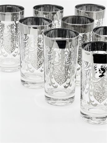 GUARDIAN SERVICE GLASS ~ Kimiko ~ MCM Highball Glasses Set Of 8