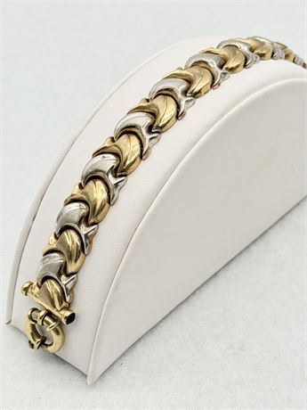 10Kt Two-Tone Gold Bracelet