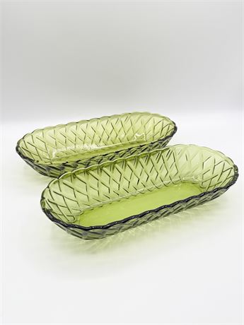 MCM Avocado Green Celery Dishes