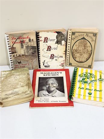 Collection of (6) New Orleans / Louisiana Cookbooks