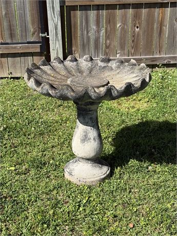 Cement Bird Bath