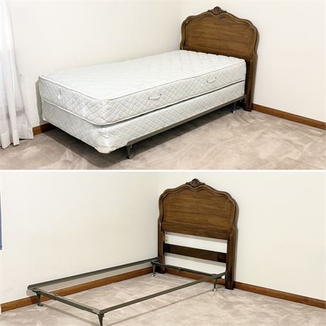 Pair Solid Wood Twin Beds