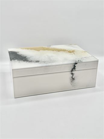 TAHARI ~ Beveled Glass Jewelry Box