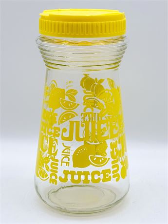 Vtg. Glass Lemonade / Juice Carafe