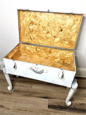 White Trunk with Wood Legs