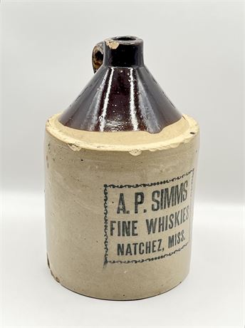 A.P. SIMMS ~ Stoneware Jug