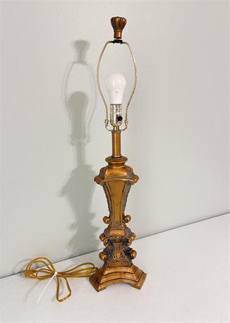 Vintage Gilded Table Lamp