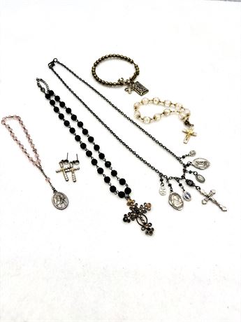 6 Pieces of Religious Themed Jewelry