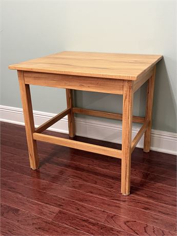 Solid Wood Parsons Side Table