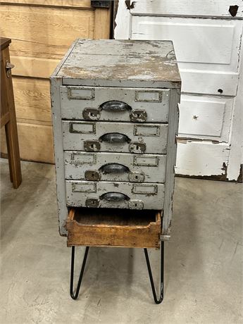 Vtg Industrial Multi Drawer Cabinet