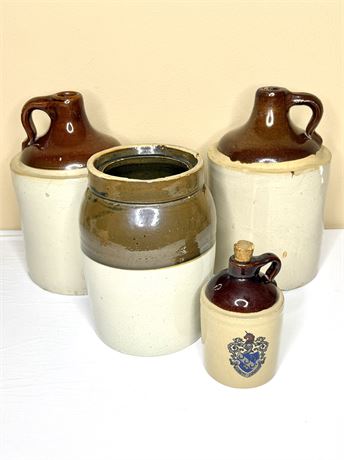 Lot of 4 Vintage Crocks
