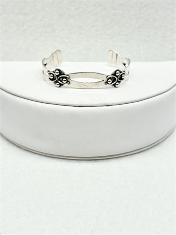 925 ~ Vintage Taxco, Mexico Toddler / Child Keepsake Cuff Bracelet