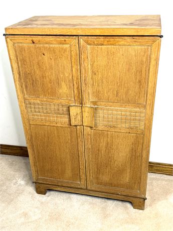 MCM Solid Wood Bar Cabinet **Needs Polish