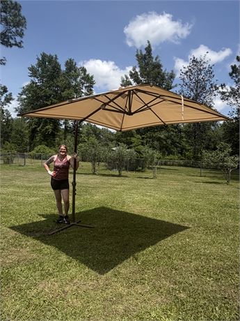 SOUTHERN PATIO ~ Cantilever Patio Umbrella & Stand