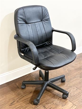 Faux Leather Mid-Back Office Task Chair
