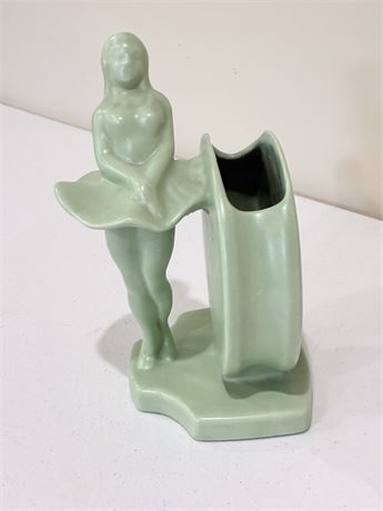 Art Deco Ceramic Ballerina Vase