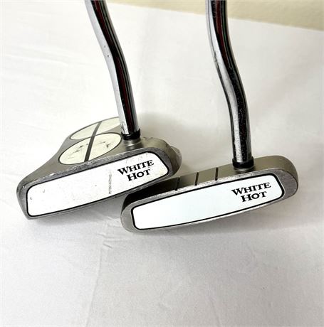 Set of 2 White Hot Odyssey Putters - 2-Ball and Rossie