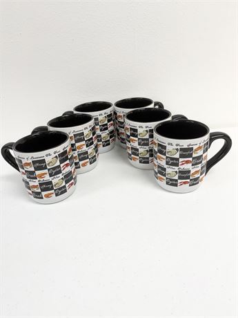 Set of 6 ~ Four Seasons of Louisiana 3D Mug