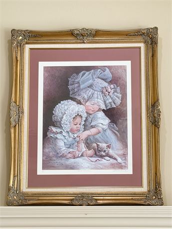 BRENDA BURKE ~ Pink Ribbon ~ Framed Print S/N