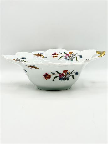 HAVILAND ~ Golden Quail ~ Leaf Bowl