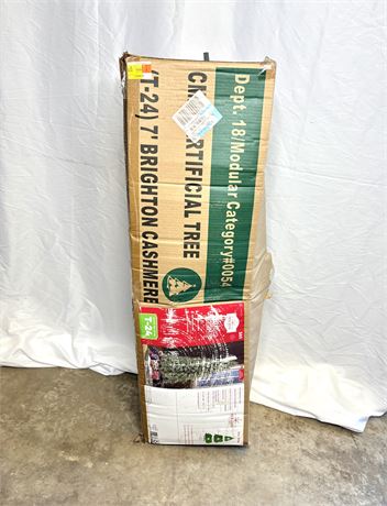 7’ Non-Lit Brighten Cashmere Artificial Christmas Tree