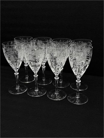 ROCK SHARPE ~ Anniversary ~ Set Of 8 Water Goblets