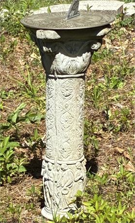 Bronze & Concrete Garden Sundial