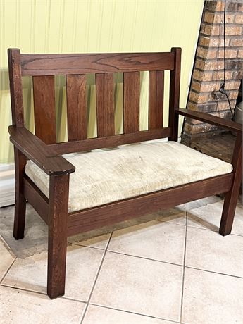 Solid Wood Mission Style Bench