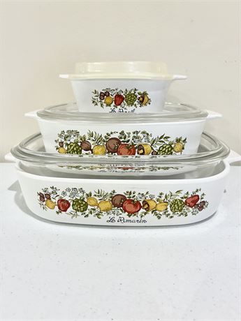 CORNING WARE ~ Spice of Life ~ Set of 3 Casserole Dishes