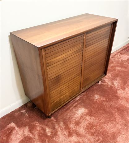 Solid Wood MCM Storage Cabinet