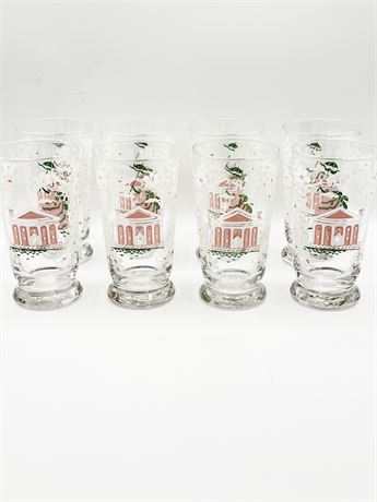 LIBBEY GLASS ~ Southern Belle / Plantation Glasses ~ Set Of (8)