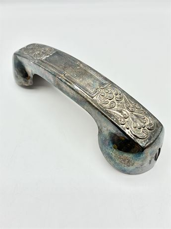 W & S BLACKINTON CO~ Silver-Plated Telephone Handset Cover