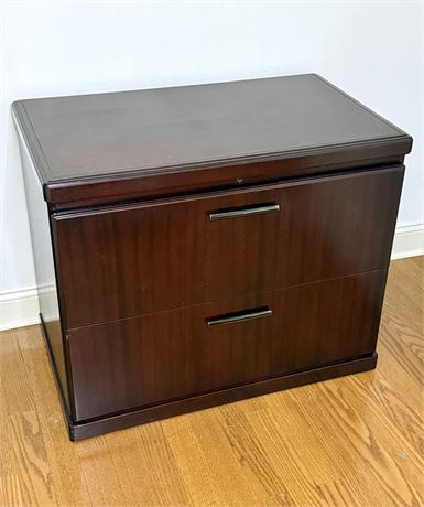 2 Drawer Wood Filing Cabinet