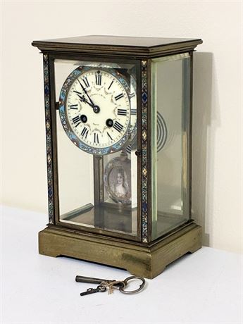 A. STOWELL & CO ~ French Crystal Regulator Clock