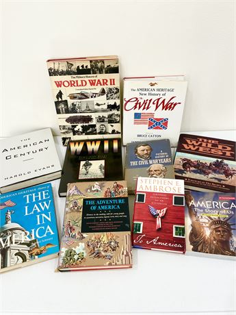 Collection of 10 American History / War Books