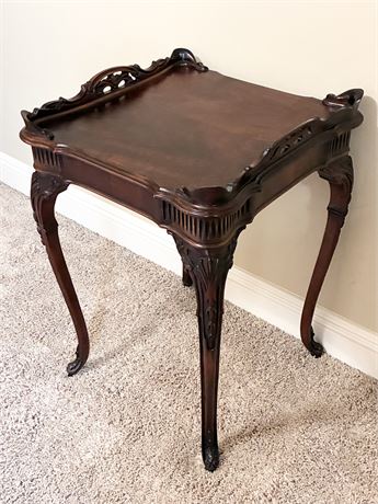 Vintage Regency Style Mahogany Tea Table