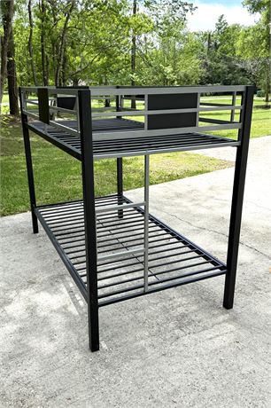 Black Metal Bunk Bed Frame
