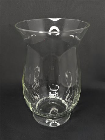Clear Glass Hurricane Vase