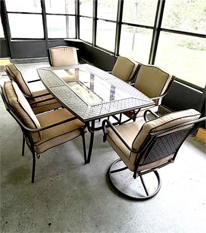 Martha Stewart Living Patio Table with Six Chairs