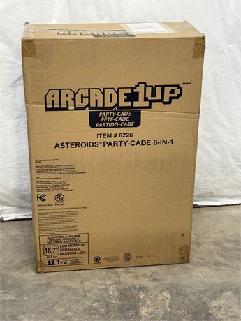 ARCADE 1UP ~ Counter top Asteroids Party-Cade 8-In-1 Arcade Game